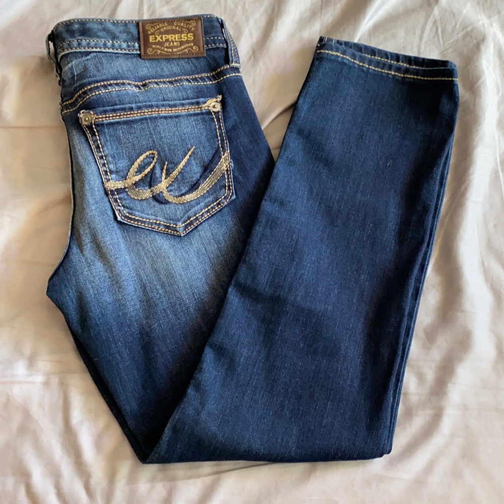 Express Low Rise, Skinny Bootcut Jeans